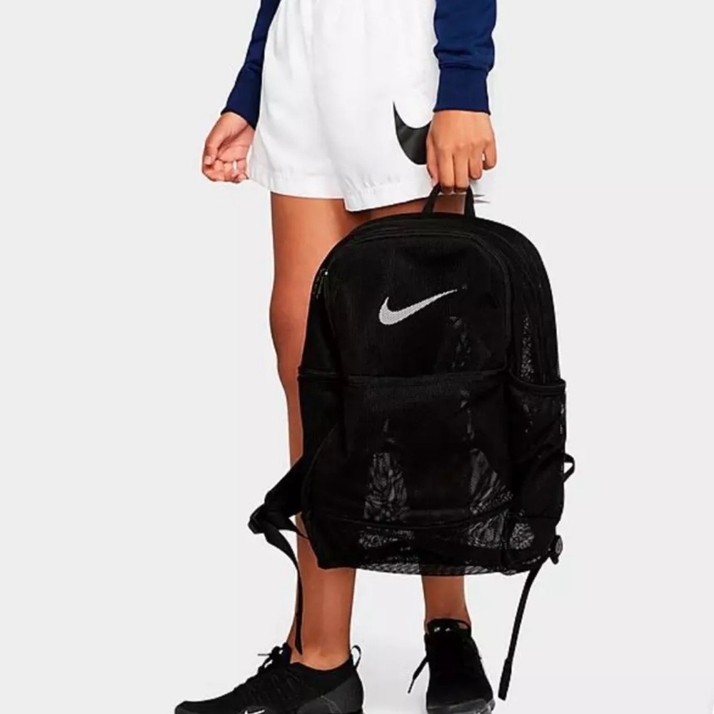 Nike Black Backpack with White Swoosh